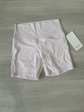 lululemon athletica Soft Light Pink High-Rise Bike Shorts
